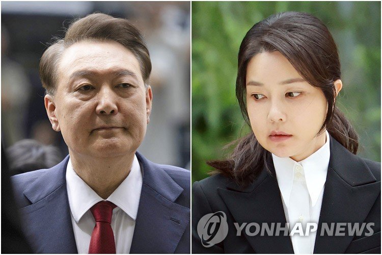 윤석열 전 대통령(왼쪽)과 김건희 여사 (출처=연합뉴스)