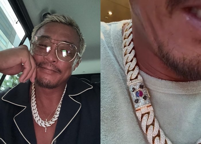 '日 귀화' 추성훈, 태극기 목걸이 착용하고 미소…한국 사랑