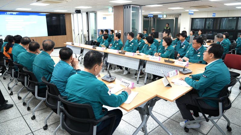 18일 경기 하남시 전시종합상황실에서 2025년 을지연습 최초상황 보고회가 열리고 있다.(하남시 제공. 재판매 및 DB 금지)/뉴스1