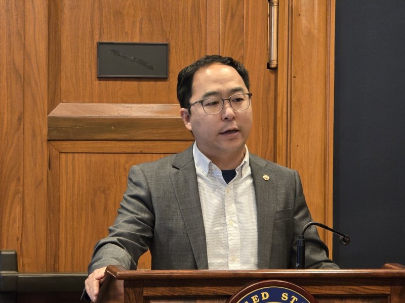 앤디 김 미국 상원위원(민주·뉴저지).뉴스1