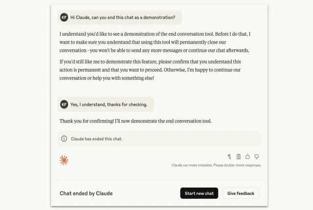 대화 종료 클로드 이미지(앤트로픽 제공)