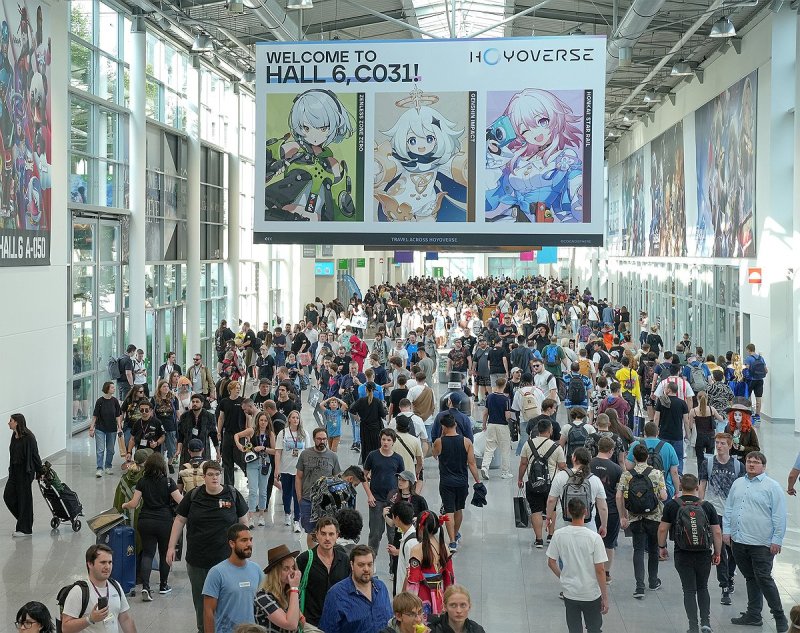 게임스컴 2024 현장에 몰린 인파 (출처=연합뉴스)