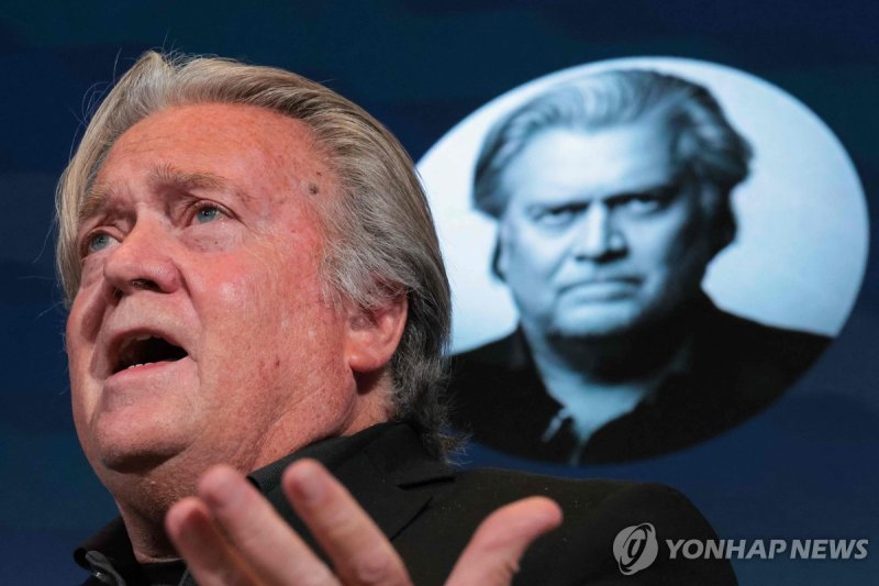 미국 우파 논객 스티브 배넌. /연합뉴스