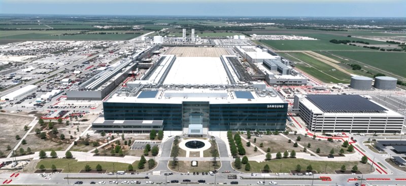 삼성전자가 미국 텍사스주 테일러시에 짓고 있는 파운드리 공장. 삼성전자 제공