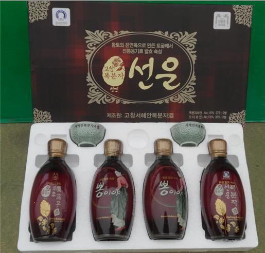 전북 고창 서해안복분자주 선운. 고창군 제공