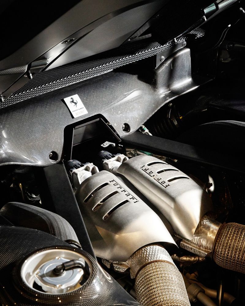 페라리 296 스페치알레 파워트레인 모습. 페라리 제공