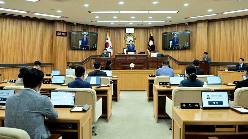 [목포=뉴시스] 목포시의회 본회의장. (사진=목포시 제공) 2025.08.21. photo@newsis.com *재판매 및 DB 금지
