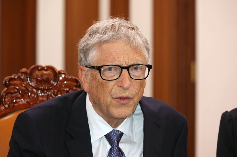 마이크로소프트(MS) 창업자 빌 게이츠 게이츠재단 이사장이 21일 오후 서울 여의도 국회의장실에서 우원식 국회의장과 환담을 나누고 있다. 사진=서동일 기자