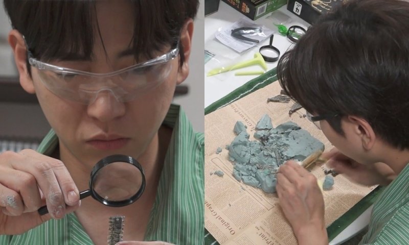 이주승, '공룡 박사' 어린이 도슨트와 열띤 토론…화석 발굴까지