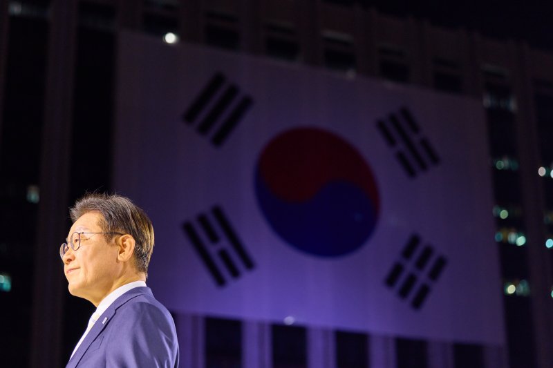 메이저 바카라사이트 유니88벳 대통령이 지난 15일 광화문광장에서 열린 대통령 국민 임명식에 참석한 모습 /메이저 바카라사이트 유니88벳1