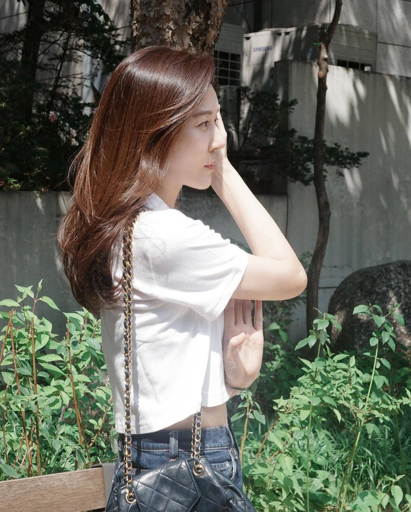 김하늘, 화사함 가득 미모…여신 같은 옆태 [N샷]