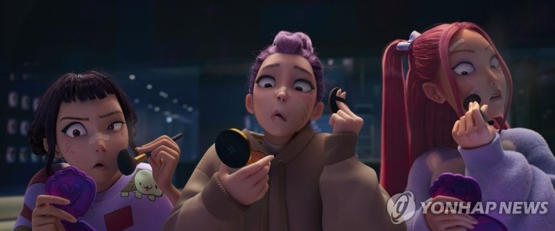 넷플릭스 애니메이션 영화 '케이팝 데몬 헌터스' 속 한 장면 (출처=연합뉴스)
