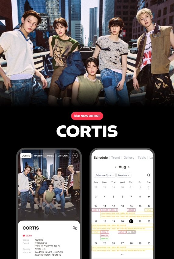 '빅히트 막내' 코르티스, 블립 신