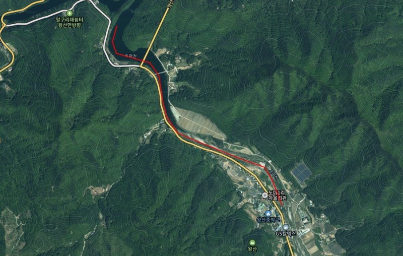 도마천 하상정비 작업구간.(강릉시 제공, 재판매 및 DB 금지) 2025.8.22/뉴스1