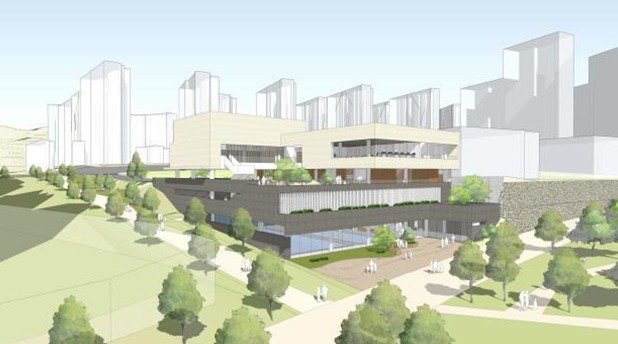 강원 원주시가 내년 3월 원주기업도시에 개관할 목표로 추진 중인 서부복합체육센터의 조감도 자료. (원주시 제공. 재판매 및 DB금지) 2025.8.23/뉴스1