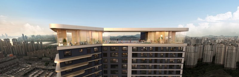 [서울=뉴시스] 삼성물산이 서울 서초구 반포동에 조성하는 '래미안 패러피크 반포'의 스카이 커뮤니티. 2025.08.24. (자료=삼성물산 제공) photo@newsis.com *재판매 및 DB 금지