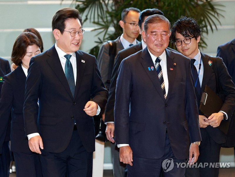 이재명 대통령과 이시바 시게루 총리 (출처=연합뉴스)