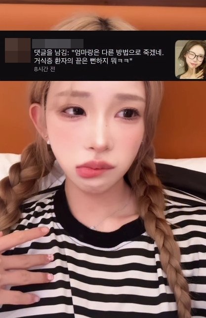 최준희, 母 최진실 언급 악플 박제 맞대응 너는 계속 돼지로 살아