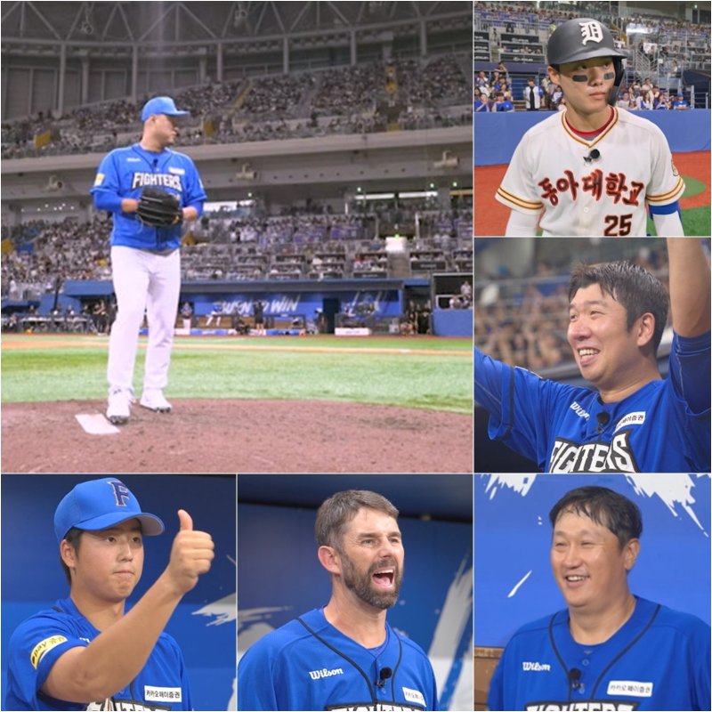 '불꽃야구' 송승준 첫 등판…환호·눈물 가득찬 관중석