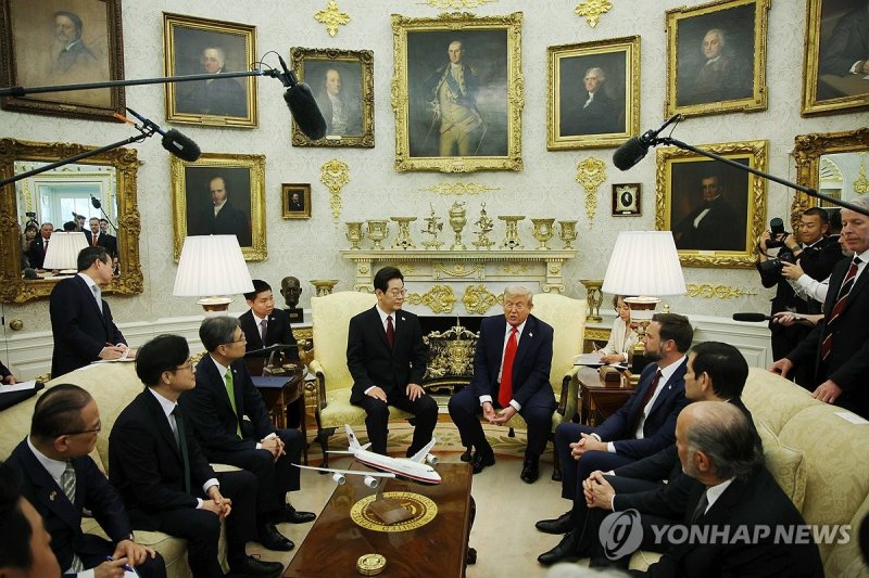 이재명 대통령, 트럼프 대통령과 한미정상회담 (출처=연합뉴스)