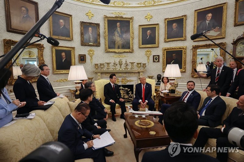 이재명 대통령, 트럼프 대통령과 한·미 정상회담 (출처=연합뉴스)