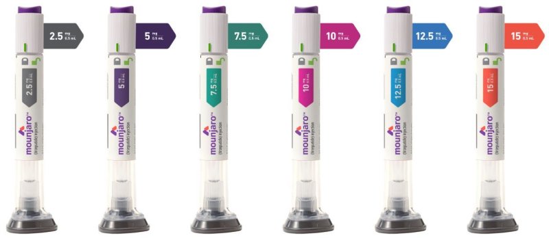 일라이릴리가 개발한 비만 신약 '마운자로(성분명 티르제타파이드)' 제품군.(일라이릴리 제공)/뉴스1