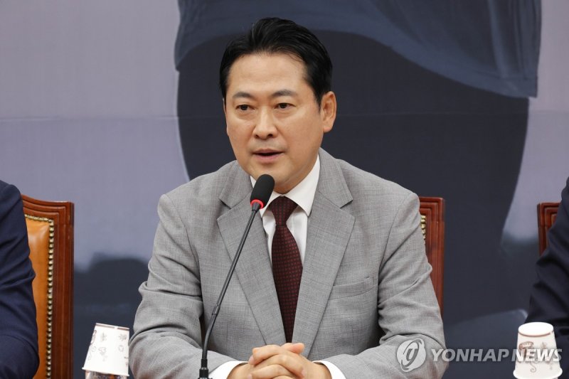 국민의힘 장동혁 대표, 최고위원회의에서 발언 (출처=연합뉴스)