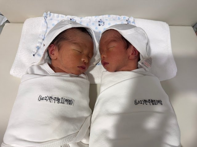 [서울=뉴시스] 쌍둥이. *재판매 및 DB 금지