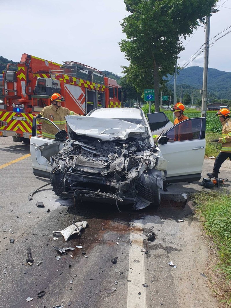 화천서 발생한 교통사고 (출처=연합뉴스)