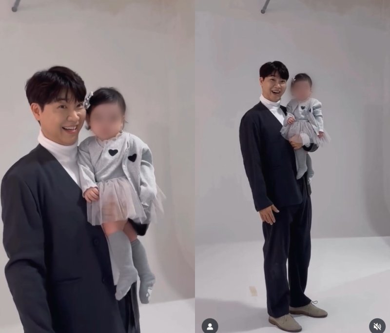 박수홍, 10개월 딸과 화보촬영…♥김다예 닮은 인형 미모