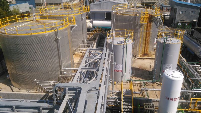 친환경 바이오중유 생산 전문기업 (주)아시아에너지의 울산 온산공장 전경. (주)아시아에너지 제공