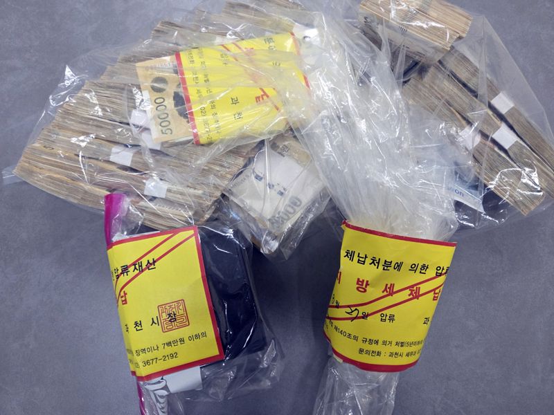 신발장 열었더니 현금다발 '수두룩'…상습 고액체납자 2억 징수