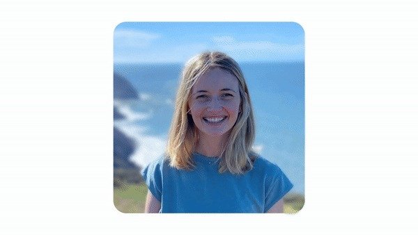 한 여성의 의상과 배경 전환(구글 제공)