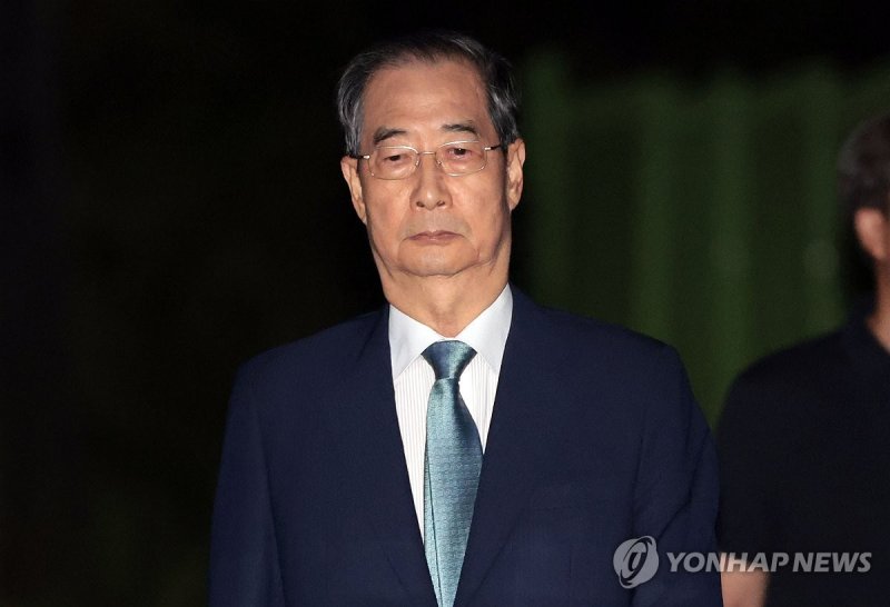 구속 면한 한덕수 전 총리 (출처=연합뉴스)