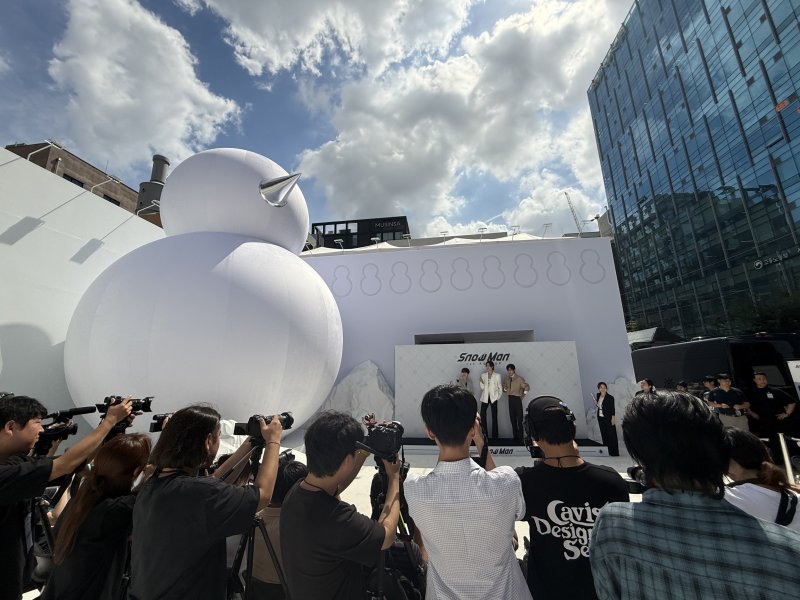 [뉴스1 ★]스노우맨, K-POP 성지 찾은 J-POP 대표 아이돌