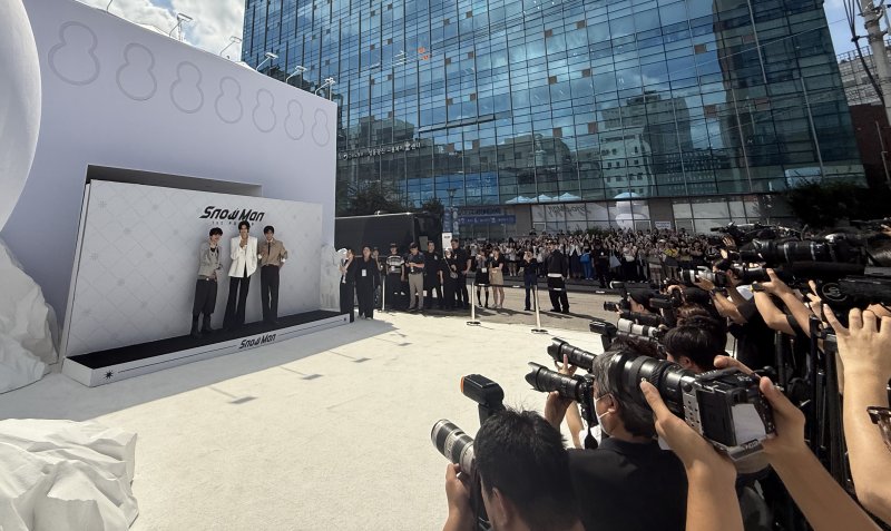 [뉴스1 ★]스노우맨, K-POP 성지 찾은 J-POP 대표 아이돌