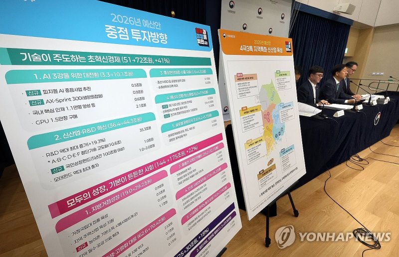 구윤철 부총리, 2026년 예산안 상세브리핑 (출처=연합뉴스)