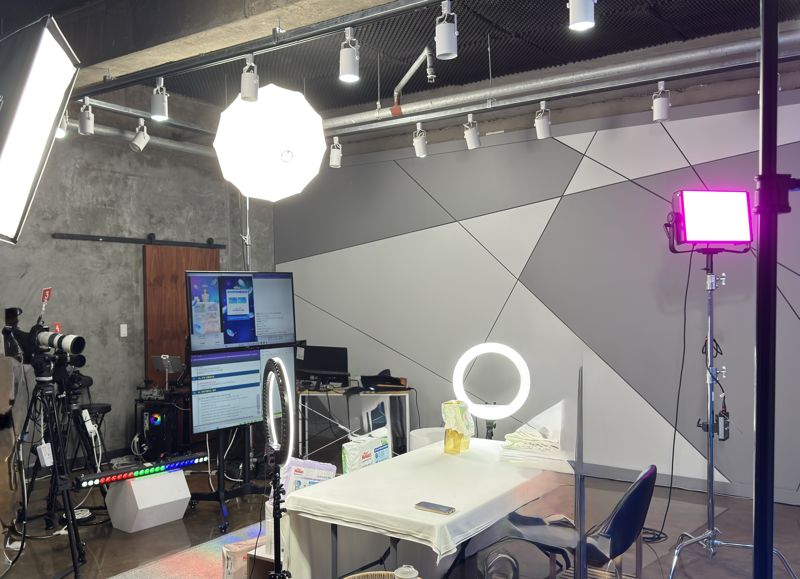 서울 강남구 삼성동에 위치한 유니토아 라이브커머스 스튜디오. 사진=신지민 기자