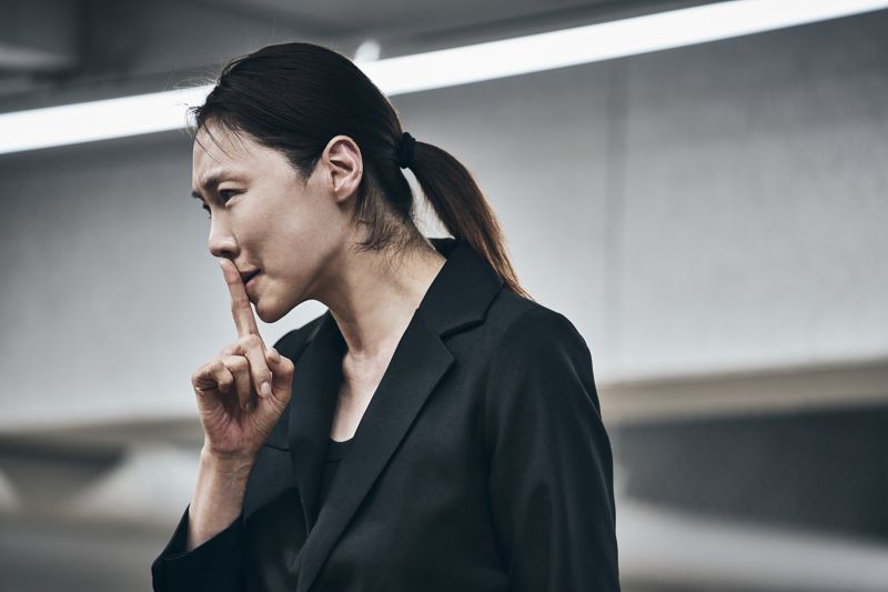 배우 차지연이 연극 '프리마 파시'를 연습하고 있다. 쇼노트 제공