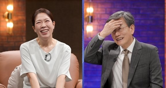 혜란이라 불러달라 염혜란, 손석희 만났다…정겨운 오누이 케미