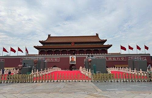 전승절 80주년 앞둔 톈안먼 (출처=연합뉴스)