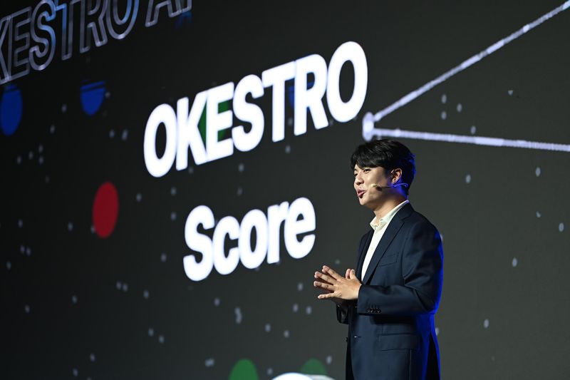 김영광 오케스트로 대표 겸 CTO가 2일 그랜드 인터컨티넨탈 서울 파르나스에서 열린 ‘오케스트로 솔루션데이 2025’에서 발언하고 있다. 오케스트로 제공