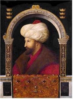 영국 내셔널갤러리에 보관 중인 메흐메트 2세 초상화