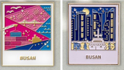 ▲올해 부산 도시브랜드 굿즈 디자인 공모전에서 대상을 받은 '즉석 필름 자석'. 부산시 제공