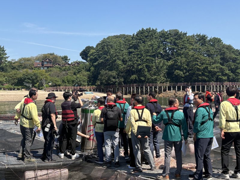 보령 해상 가두리 바카라사이트 추천 합동점검 모습.(충남도 제공. 재판매 및 DB금지)/바카라사이트 추천1