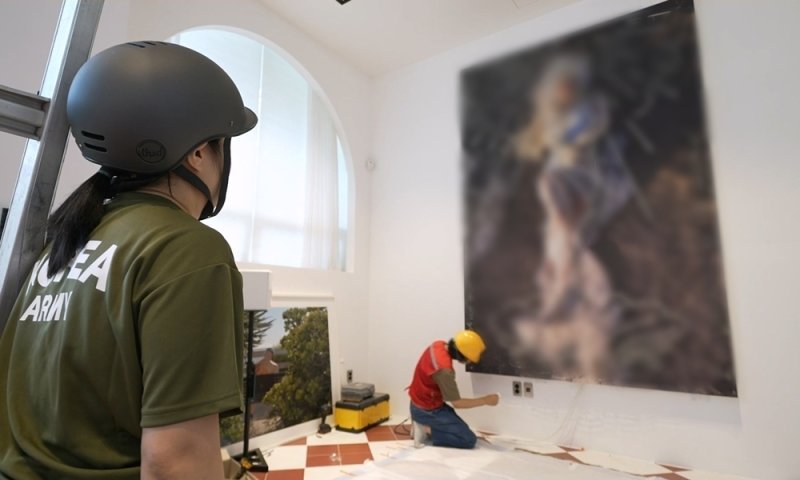 여기가 국중박…박나래 웨딩화보→대형 작품 '나프로디테' 재탄생