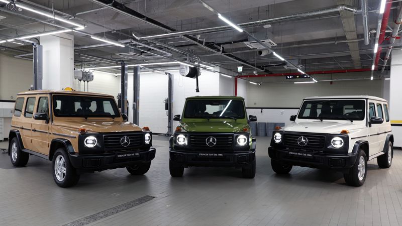 메르세데스-벤츠 코리아의 ‘G-클래스 스트롱거 댄 더 1980 에디션’ 출시기념 행사가 4일 서울 서초구 HS효성 더클래스 메르세데스-벤츠 방배 서비스센터에서 열렸다. ‘G-클래스 스트롱거 댄 더 1980 에디션’은 1979년 첫 출시된 W460에 대한 헌정 목적으로 제작되었다. 사진=서동일 기자