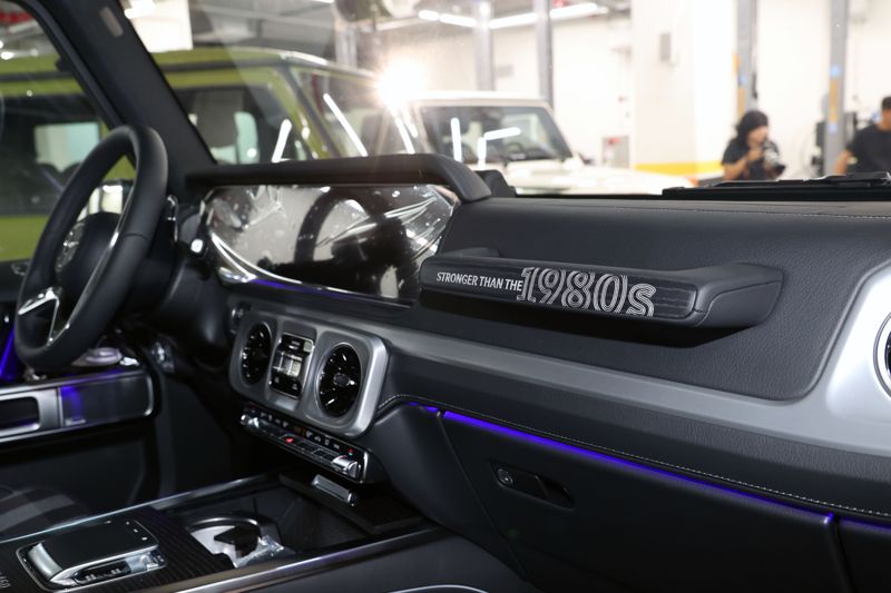 메르세데스-벤츠 코리아의 ‘G-클래스 스트롱거 댄 더 1980 에디션’ 출시기념 행사가 4일 서울 서초구 HS효성 더클래스 메르세데스-벤츠 방배 서비스센터에서 열렸다. ‘G-클래스 스트롱거 댄 더 1980 에디션’은 1979년 첫 출시된 W460에 대한 헌정 목적으로 제작되었다. 사진=서동일 기자