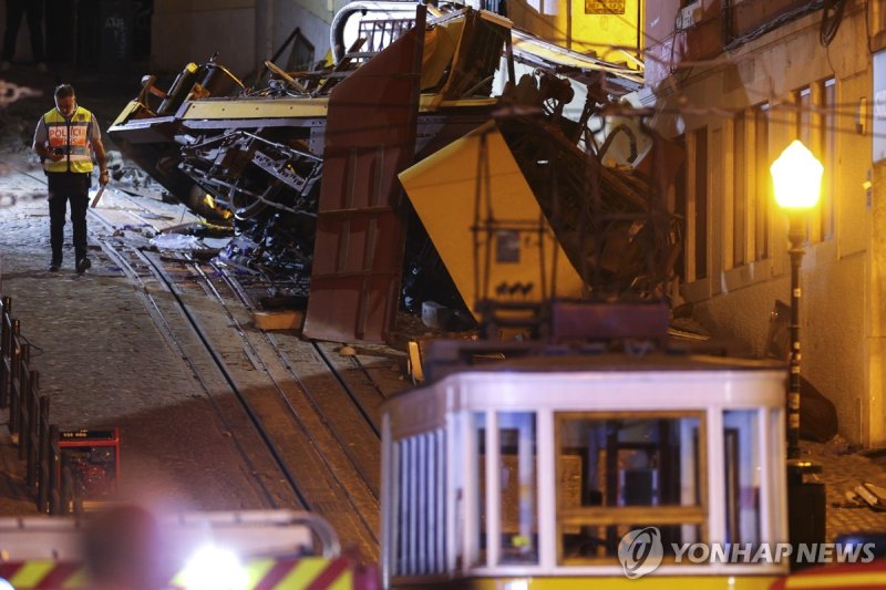 탈선 사고 난 푸니쿨라, 한국인 여행객에도 유명한 리스본 명물 (출처=연합뉴스)