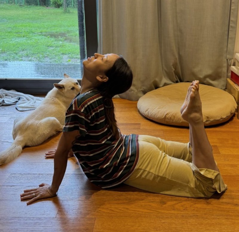 '요가원 개원' 이효리, 서장훈 선물한 화분 공개…"원장님의 영원한 성공기원"